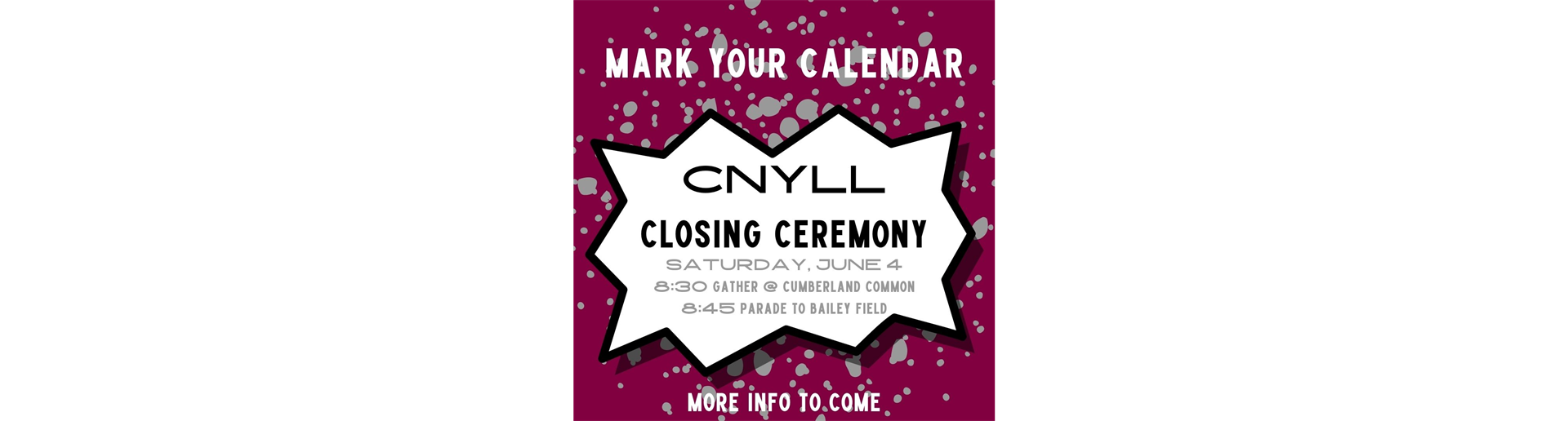 Closing Ceremony - Saturday June 4th
