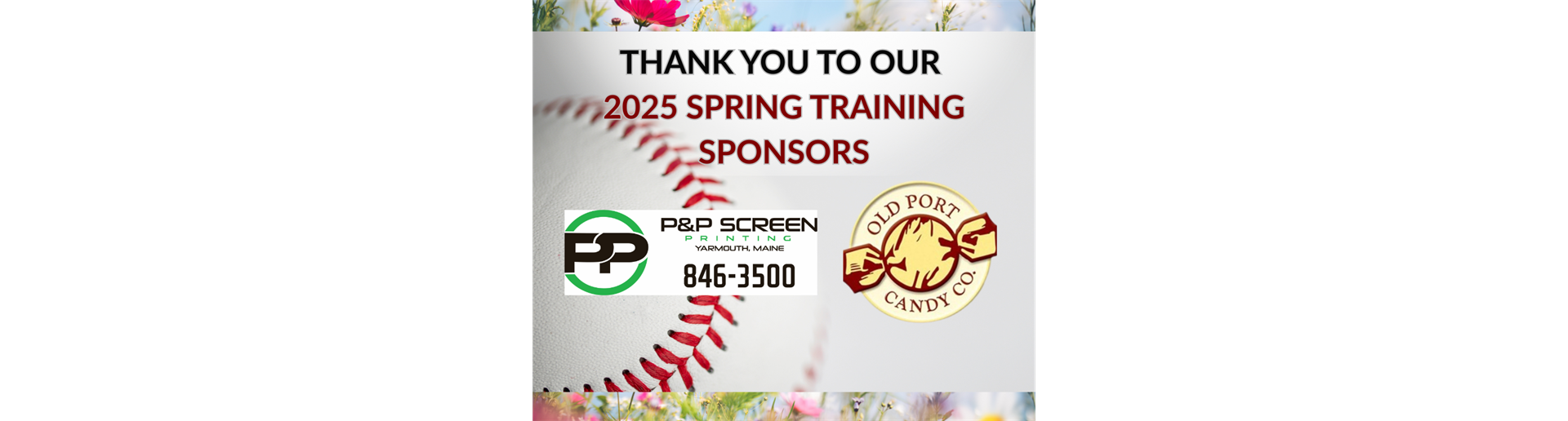 Thank you Old Port Candy Company and P&P Screen Printing